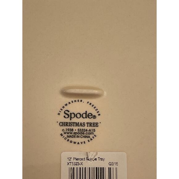 SPODE 12” Pierce’s recipe tray CHRISTMAS SHORTBREAD COOKIES - Picture 5 of 5